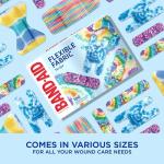 Tie-Dye Flexible Fabric Bandages for Wound Care