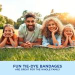 Tie-Dye Flexible Fabric Bandages for Wound Care