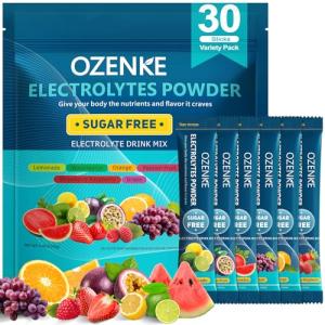 Sugar-Free Electrolyte Drink Mix Packets, 30 Sticks