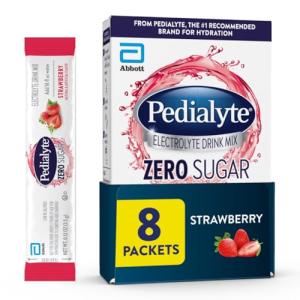 Strawberry Electrolyte Drink Mix, Zero Sugar, 8 Pack