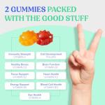 Kids Multivitamin Gummies Age 4+, Strawberry & Orange