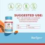 Organic Vegan Multivitamin Gummies for Kids - 60 Count