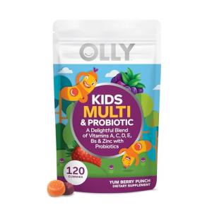 OLLY Kids Multi + Probiotic Gummy Vitamins 120 Count
