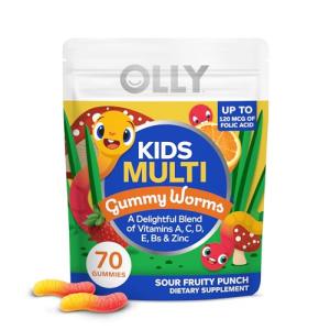 OLLY Kids Multivitamin Gummy Worms - 70 Count