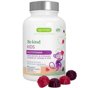 Kids Multivitamin Gummies, Sugar Free, Natural Berry