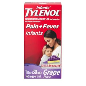 Infants Acetaminophen Liquid Medicine, Grape Flavor