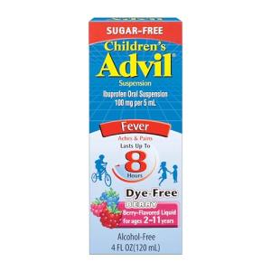 Berry Flavor Children's Advil, Dye Free Ibuprofen 4 oz