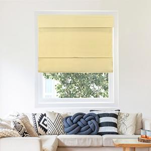 Chicology Cordless Magnetic Roman Shades - Mountain Almond