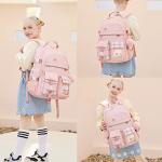 KIDNUO Pink 15.6 Inch Laptop Backpack for Girls
