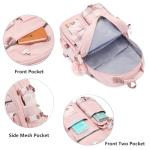 KIDNUO Pink 15.6 Inch Laptop Backpack for Girls