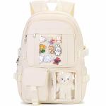 Cute Kawaii Backpack for Teen Girls - Beige