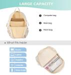 Cute Kawaii Backpack for Teen Girls - Beige