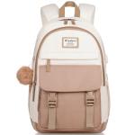 Beige Khaki 15.6 Inch Laptop Backpack for Women