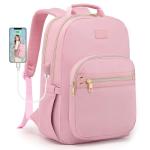 Pink Laptop Backpack for Teachers and Business Use
