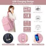 Pink Laptop Backpack for Teachers and Business Use