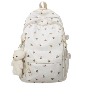 Cute Floral Kawaii Rucksack for Daily Use