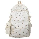 Cute Floral Kawaii Rucksack for Daily Use