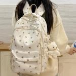 Cute Floral Kawaii Rucksack for Daily Use