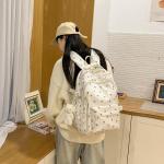 Cute Floral Kawaii Rucksack for Daily Use