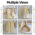 Kawaii Backpack with Removable Transparent Pouch