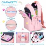 Stylish Pink Backpack for School and Travel