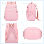 Stylish Pink Backpack for School and Travel
