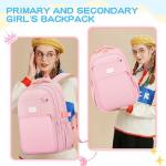 Stylish Pink Backpack for School and Travel