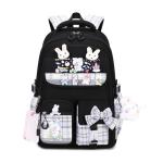 Cute Black Backpack for Girls - School Bag