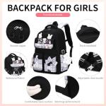 Cute Black Backpack for Girls - School Bag