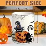Halloween Cat Pumpkin Ceramic Utensil Holder