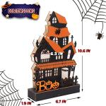 Lighted Halloween Boo House Tabletop Decoration