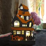 Lighted Halloween Boo House Tabletop Decoration