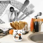 Halloween Pumpkin Ghost Utensil Holder for Kitchen