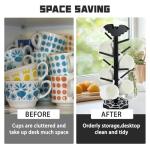 Gothic Bat Mug Holder Tree with 8 Hooks