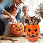 Cute Ceramic Pumpkin Utensil Holder for Halloween