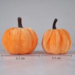12pcs Faux Velvet Pumpkins for Fall Decor
