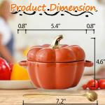 Ceramic Pumpkin Bowl with Lid for Fall Decor