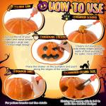 Halloween Pumpkin Carving Kit with Tools and Storage