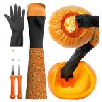 Halloween Pumpkin Carving Scraper Glove Kit