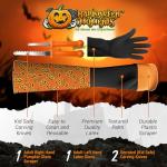 Halloween Pumpkin Carving Scraper Glove Kit