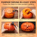 40-Piece Pumpkin Carving Kit with Tools & Candles