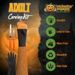 Halloween Pumpkin Carving Scraper Glove Kit