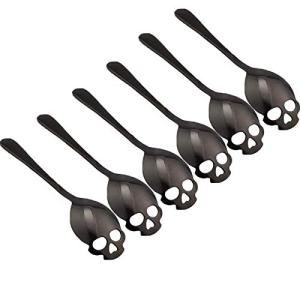 Black Skull Stainless Steel Tea and Coffee Spoon Set