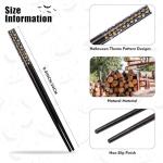 Halloween Themed Reusable Wooden Chopsticks - 5 Pairs