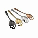 Black Skull Stainless Steel Tea and Coffee Spoon Set