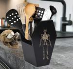 Gothic Halloween Utensil Holder for Spooky Kitchens