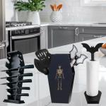 Gothic Halloween Utensil Holder for Spooky Kitchens