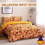 Halloween Duvet Cover Set Queen Size - 3pcs