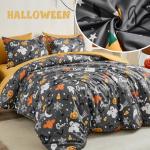 Cozy Halloween Queen Comforter Set - 7 Pieces