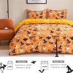 Halloween Duvet Cover Set Queen Size - 3pcs